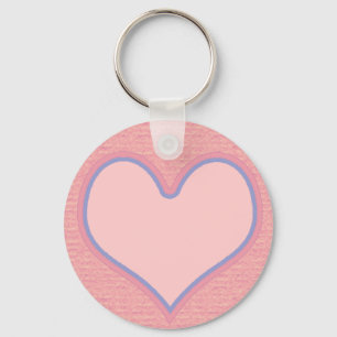 pink heart key ring