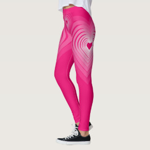 Pink Heart Leggings