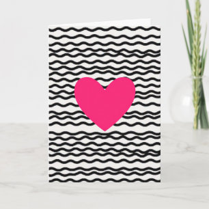 Pink Heart Love Card