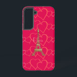 Pink Heart Love Eiffel Tower Paris Samsung Galaxy Case<br><div class="desc">This design is included in the Paris,  French Theme  Collection. Products in this line may show various French Culture. This item features the Eiffel Tower in France. For more themed products; please see Our other Themed Cities. Each city has a range of stylish items with a distinct look.</div>