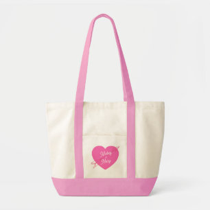Pink Heart Love Forever 10th Tote Bag