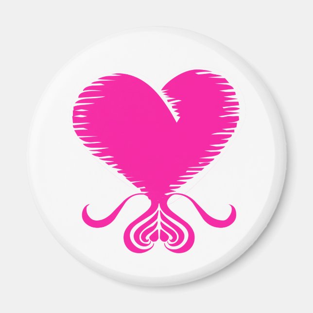 Pink Heart Magnet (Front)