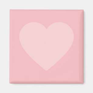 Pink Heart Minimalist Design Magnet