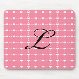 Pink Heart Mousepad