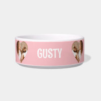 Pink Heart Pattern Custom Heart-Shaped Photo Pet