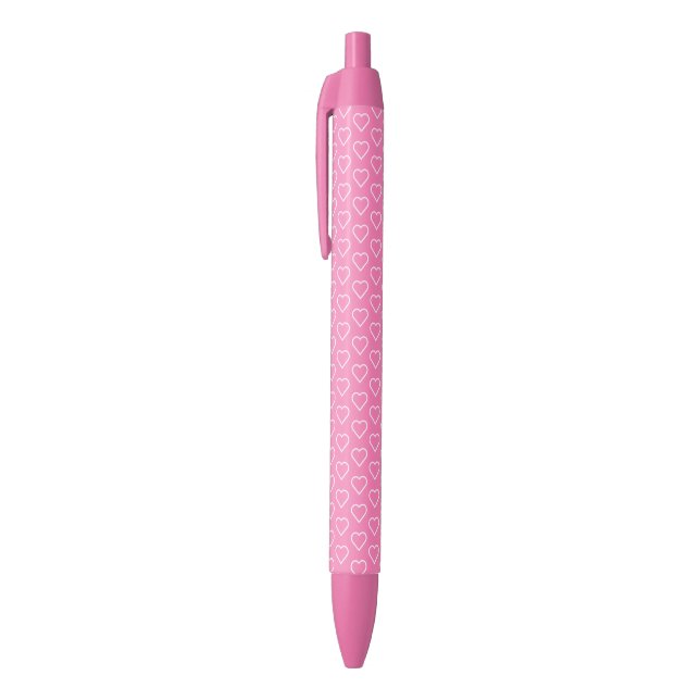 Pink Heart Pen - Choose Colour (Top (Vertical))