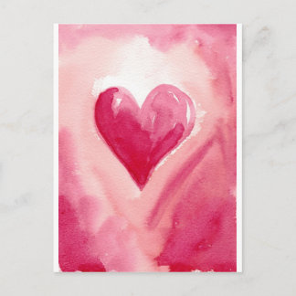 Pink Heart Postcard