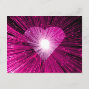 Pink Heart postcard