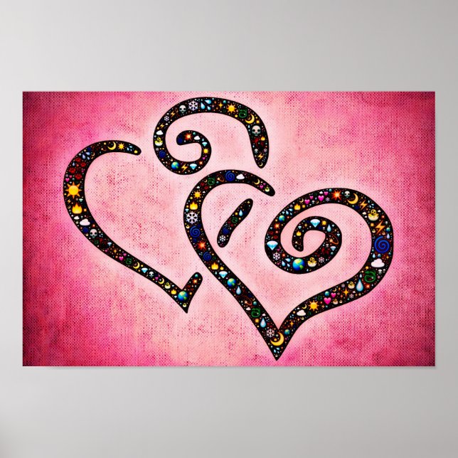 Pink Heart Poster (Front)