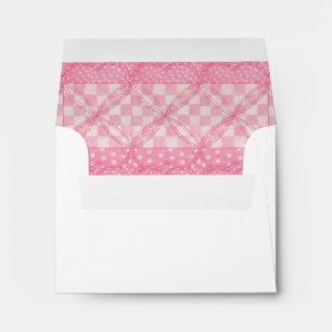 PINK HEART QUILT A2 Envelopes (note cards)
