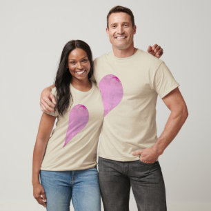 PINK HEART RIGHT -.png T-Shirt