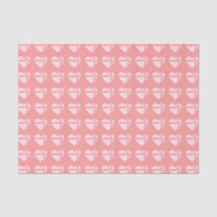 Pink Heart Shape Chocolate Box Pattern Tissue Paper