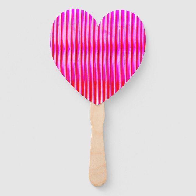 Pink Heart Shaped Set of Fans (Front)
