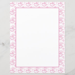 Pink Heart Shapes Pattern