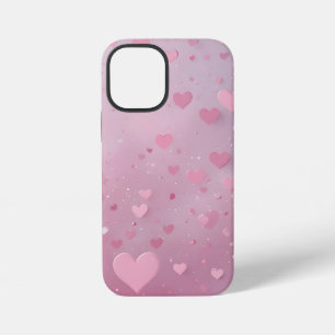 Pink Heart Shower iPhone 12 Mini Case