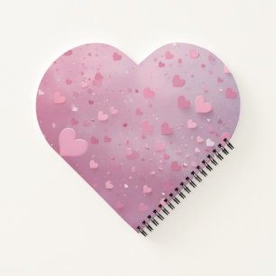 Pink Heart Shower Notebook