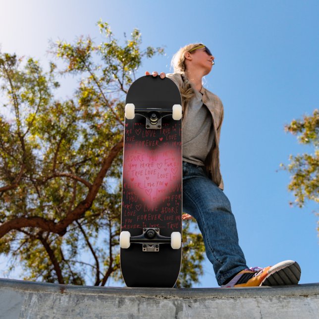 Pink Heart Skateboard (Outdoor 1)