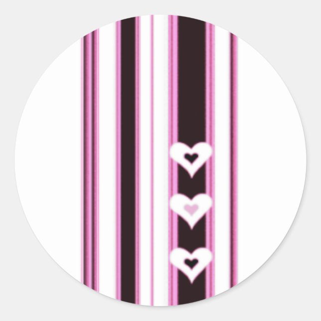 Pink Heart Stickers (Front)