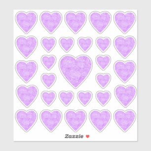 Pink Heart Stickers