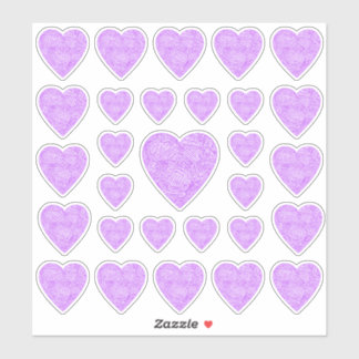 Pink Heart Stickers
