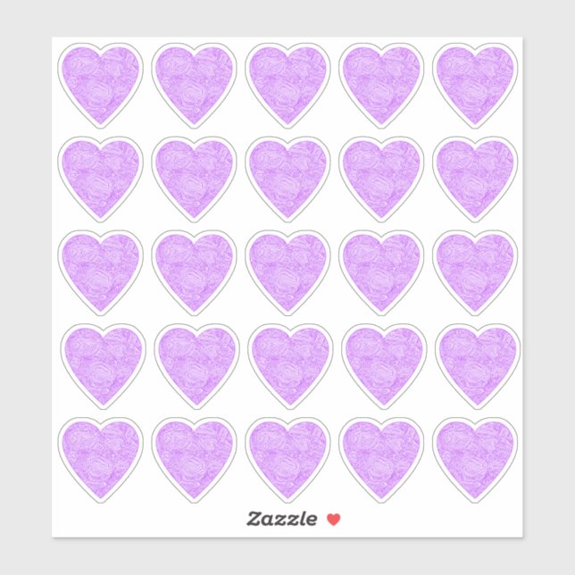 Pink Heart Stickers (Sheet)