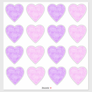 Pink Heart Stickers