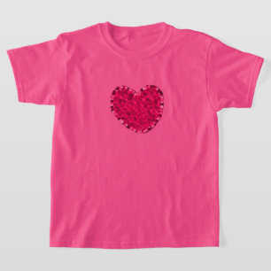 Pink Heart T-Shirt for Girls