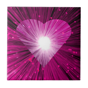 Pink Heart tile