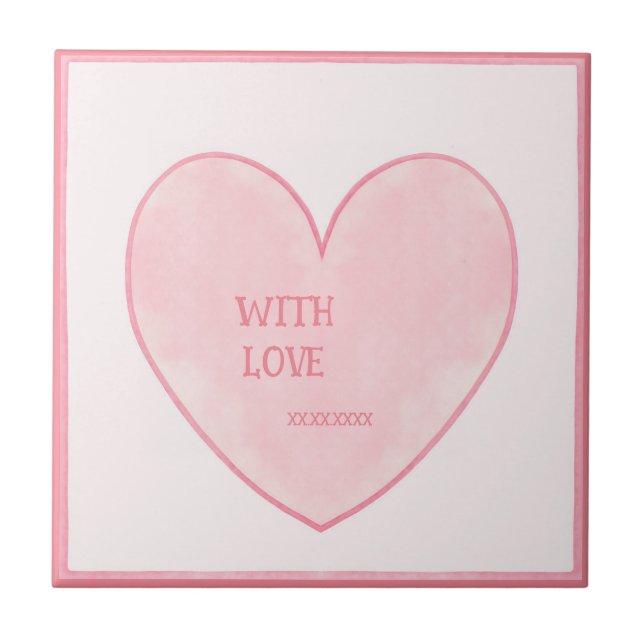 Pink Heart Tile (Front)