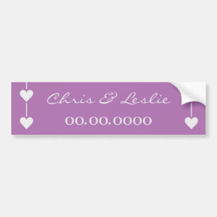 Pink Heart Valentine custom bumpersticker Bumper Sticker