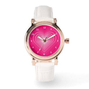 Pink Heart Watch