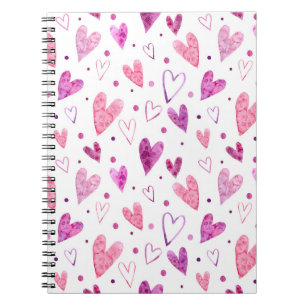 Pink Hearts and Polka Dots: Romantic Delight. Notebook