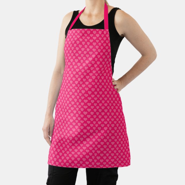Pink Hearts Apron (Insitu)