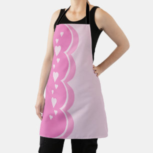 Pink Hearts Apron