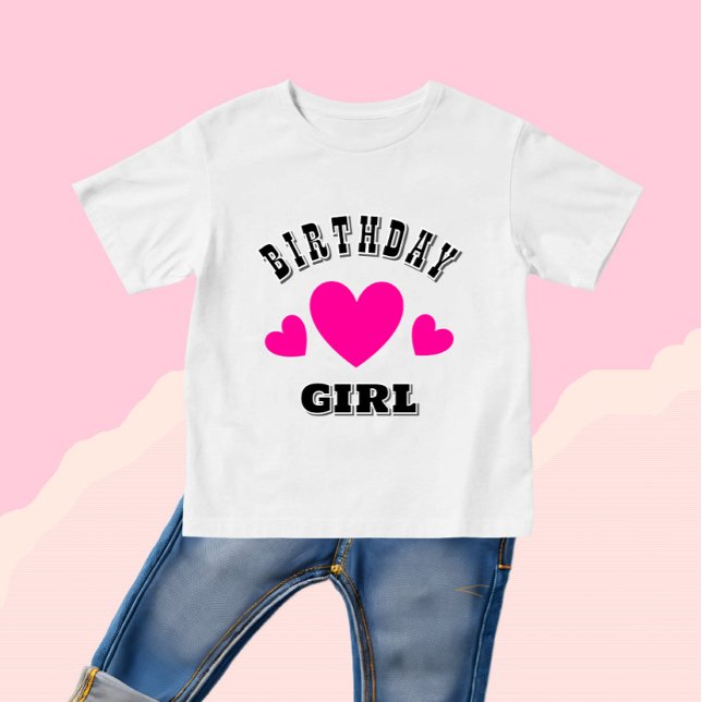 Pink hearts baby T-Shirt (Creator Uploaded)