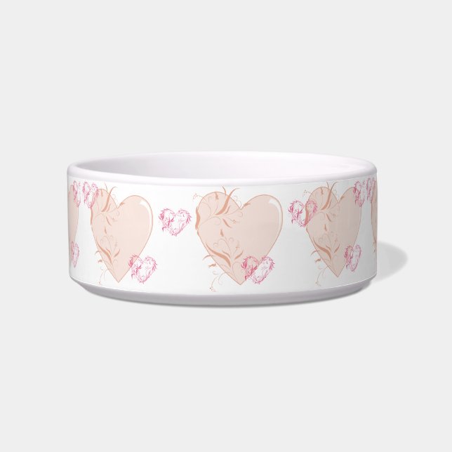 Pink Hearts Bowl (Front)