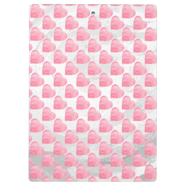 Pink Hearts Clipboard (Back)