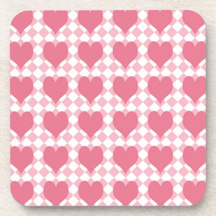 Pink Hearts Coaster