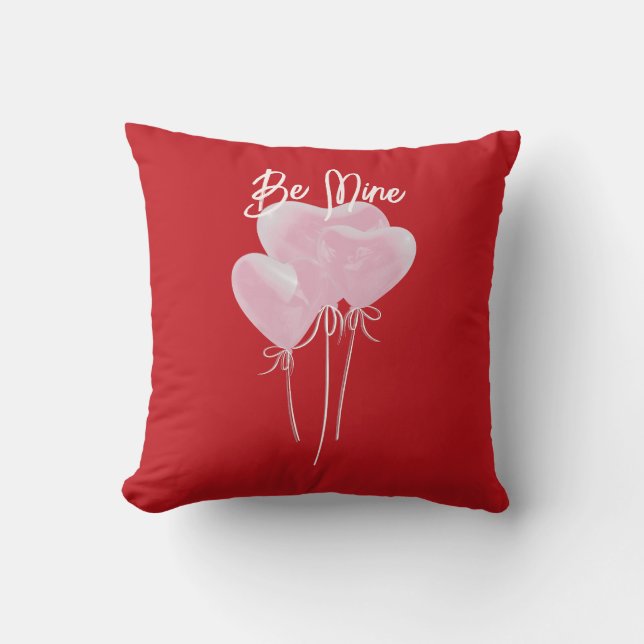Pink Hearts Cushion (Front)