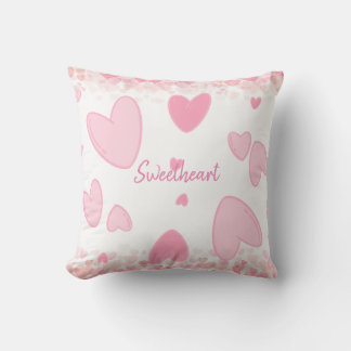 PINK HEARTS CUSHION