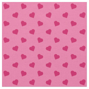 Pink Hearts Fabric