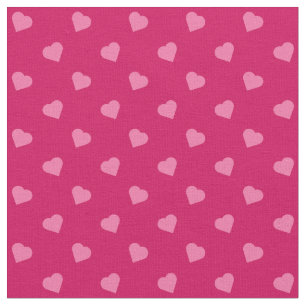 Pink Hearts Fabric