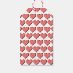 Pink Hearts Gift Tags