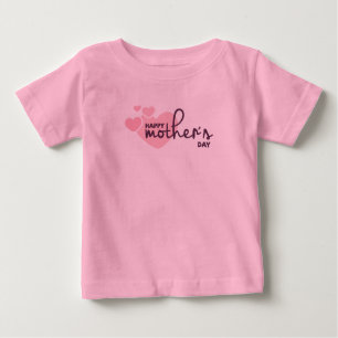 Pink Hearts Happy Mother's Day   Bodysuit