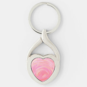 Pink Hearts Key Ring