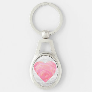 Pink Hearts Key Ring
