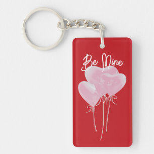 Pink Hearts Key Ring