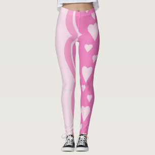 Pink Hearts Leggings