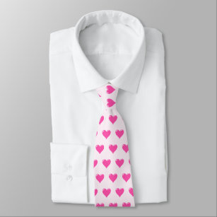 Pink Hearts - Love Tie