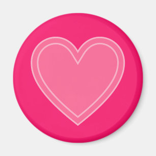 Pink Hearts Magnet